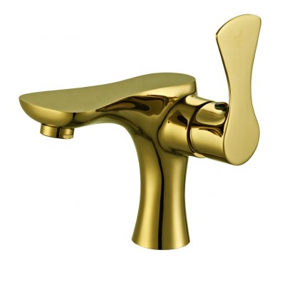 High quality single lever washbasin faucets with gold plated from china whole sale cheap price